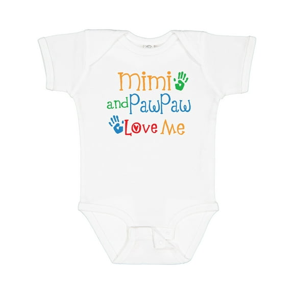Inktastic Mimi and Pawpaw Love Me Boys or Girls Baby Bodysuit