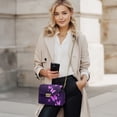 thumbnail image 2 of Pzuqiu Purple Butterfly Crossbody Leather Bags for Women Exquisite Lightness Quilted Leather Mini Crossbody Purse with Chain Strap Soft Casual Vintage Compact Gifts for Women, 2 of 7