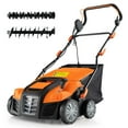 thumbnail image 1 of IRONMAX 16-Inch Electric Dethatcher & Scarifier 15A 2-In-1 Lawn Dethatcher Orange, 1 of 10