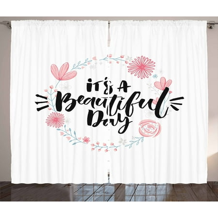 Quote Curtains 2 Panels Set It S A Beautiful Message With