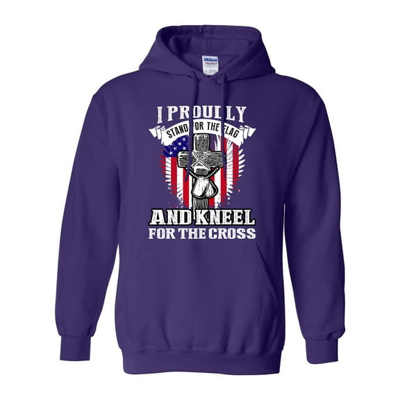 I Proudly Stand For The Flag And Kneel For The Cross DT Sweatshirt Hoodie