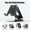 thumbnail image 5 of 2Pack Cell Phone Stand for Angle Height Adjustable Desk Sturdy Aluminum Metal Phone Holder for iPhone,Ipad, Mobile Phone, All Android Smartphone,Desktop, 5 of 5