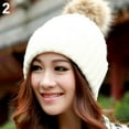 thumbnail image 4 of Opolski Women Winter Warm Braided Crochet Knitting Hat Girl Beret Ski Beanie Ball Cap, 4 of 7