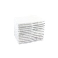 Pacific Linens 24-Pack White 100% Cotton Towel Washcloths, Durable, Lightweight, Commercial Grade and Ultra Absorbent