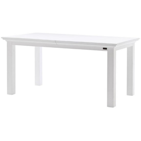 Beaumont Lane Extendable Dining Table in Pure White