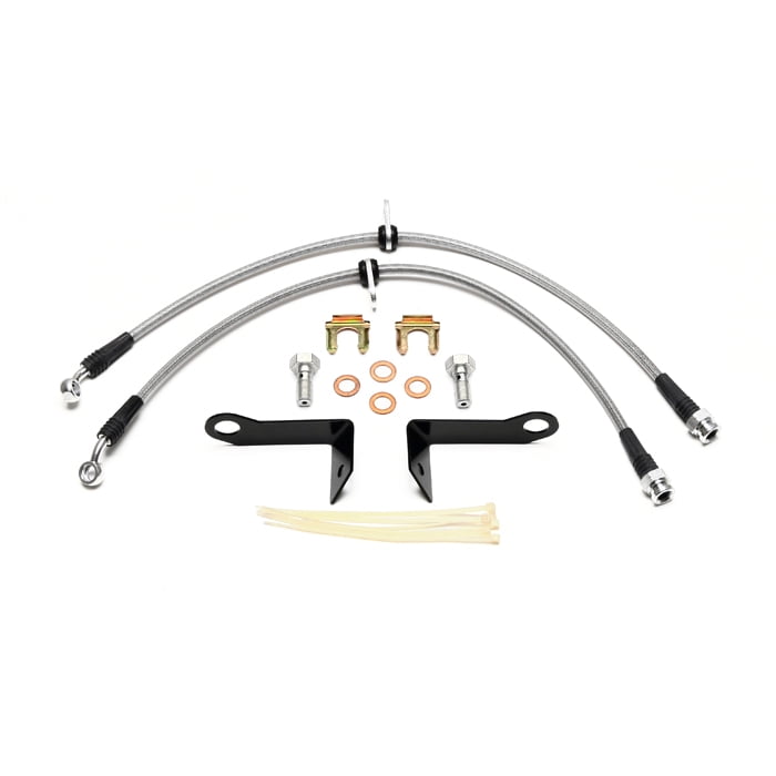 Wilwood 22012336 Flexline Rear Brake Line Kit, 0711 Mustang w/ABS