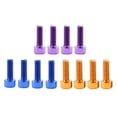 thumbnail image 1 of 12PC Montain Bike Water Bottle Cage Holder Tornillos Tornillos Accesorios para bicicletas 12 piezas multicolor, 1 of 9