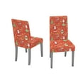thumbnail image 1 of Infidev Christmas Chair Cover, Digital Printing, High-Elastic Polyester Fiber, 53x23cm, Easy Install, Festive Table Decoration, 1 of 2