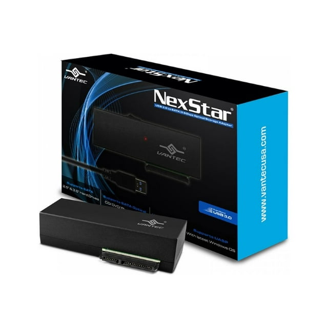 Vantec CB-ST00U3 NexStar USB 3.0 to SATA 6Gbps Optical/Storage Adapter, Black