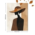 thumbnail image 3 of Qisvanset Toile Murale Silhouette de Femme Mode 15,75 X 11,81 Pouces, 3 of 8