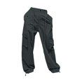 thumbnail image 6 of CPNG Girls Casual Baggy Cargo Pants Straight Wide Leg Cargo Pants Loose Elastic Waist Fashion Drawstring Cargo Trousers(Dark Gray,9-10 Years), 6 of 7