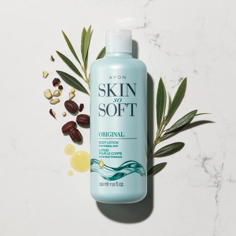 Avon Skin So Soft Original Body Lotion, Jojoba Oil, 11.8 fl oz, 24-Hour  Moisture