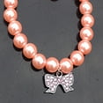 thumbnail image 6 of Visland Dog Pearl Collars Pet Faux Pearl Necklace Crystal Rhinestones Pearls Charms Dog Collar for Small Dogs Cats Wedding Birthday Party, 6 of 8
