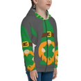 thumbnail image 5 of Kdxio Spring St Patrick’S Day Irish Gnomes Pattern Kids Boys Girls Zip Up Hoodie 3D Printed Hooded Sweatshirt Hoody Coat with Pocket 7-12 Y-Small, 5 of 6