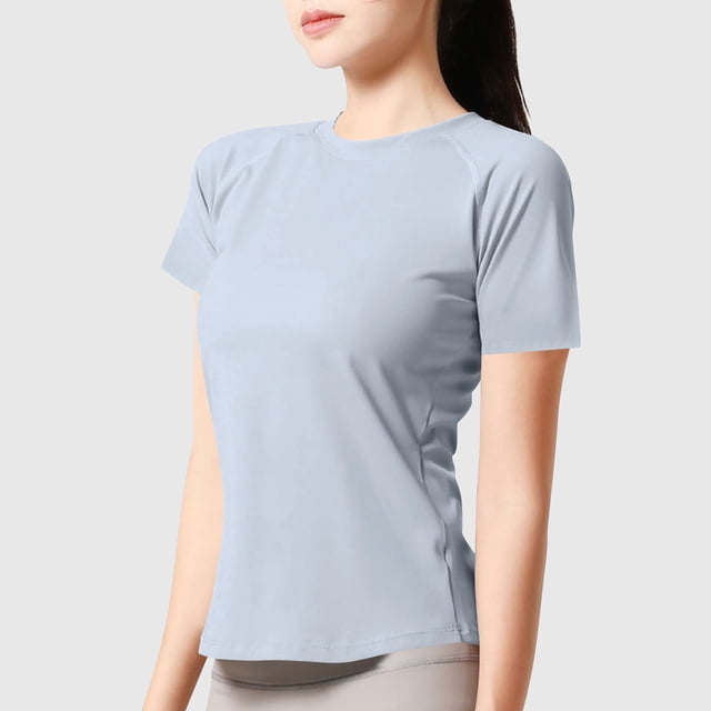 AOOCHASLIY Women's Breathable Short - Sleeve Sports Tees: Style Meets Function for Your Active Lifestyle!