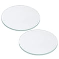 thumbnail image 1 of Unique Bargains 1.97x0.08' Dia Flashlight Glass Lens, 2 Pcs Polished Edge Glass Lens, Transparent, 1 of 5