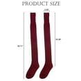 thumbnail image 4 of LAVA Women Thigh High Socks Extra Long Warm Over the Knee High Stockings Leg Warmers Black, 4 of 8
