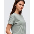 thumbnail image 4 of CRZ YOGA Pima Cotton Relaxed T-Shirts for Women Workout Athletic Gym Casual Short Sleeve Shirts, 4 of 5