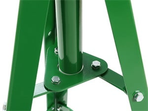 Kojem 2 Ton Under Hoist Tripod Stand for Garages Repair Shops Adjustable  Green Powder Coated Heavy Duty Steel