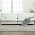 thumbnail image 4 of [VIDEO provided][New] Cloud Style Sofa, Teddy Velvet Fabric, Comfy Padded Cloud Couch for Living Room, Apartment, 4 of 7