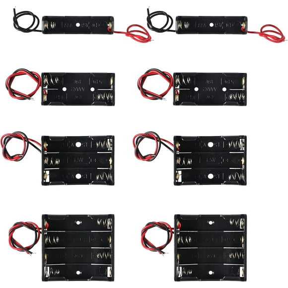 NN 20pcs AAA Battery Holder Single 1x 1.5V AAA Battery Holder AAA Battery Holder with Wires AAA Battery Holder Sets