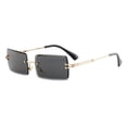 thumbnail image 1 of Gafas de sol cuadradas sin montura y sin montura para mujer, gafas de sol con degradado, gafas modernas y de moda, 1 of 1