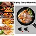 CUSIMAX Modern 1800W Dual Burner, Small Portable Electric Cooking