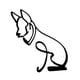 thumbnail image 5 of Escultura abstracta de perros, estatuas de animales de estilo norte europeo, figuras artesanales mi, 5 of 6