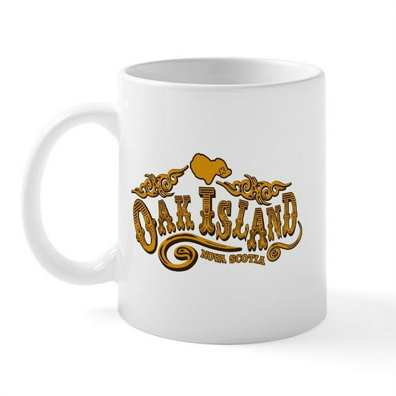 CafePress - Oak Island Saloon Mug - 11 oz Ceramic Mug - Novelty Coffee Tea Cup