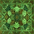 thumbnail image 1 of Ahgly Company Indoor Square Persian Green Traditional Area Rugs, 5' Square, 1 of 1