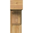 thumbnail image 5 of Ekena Millwork 8"W x 18"D x 22"H Imperial Block Rough Sawn Bracket w/ Offset Brace, Western Red Cedar, 5 of 25