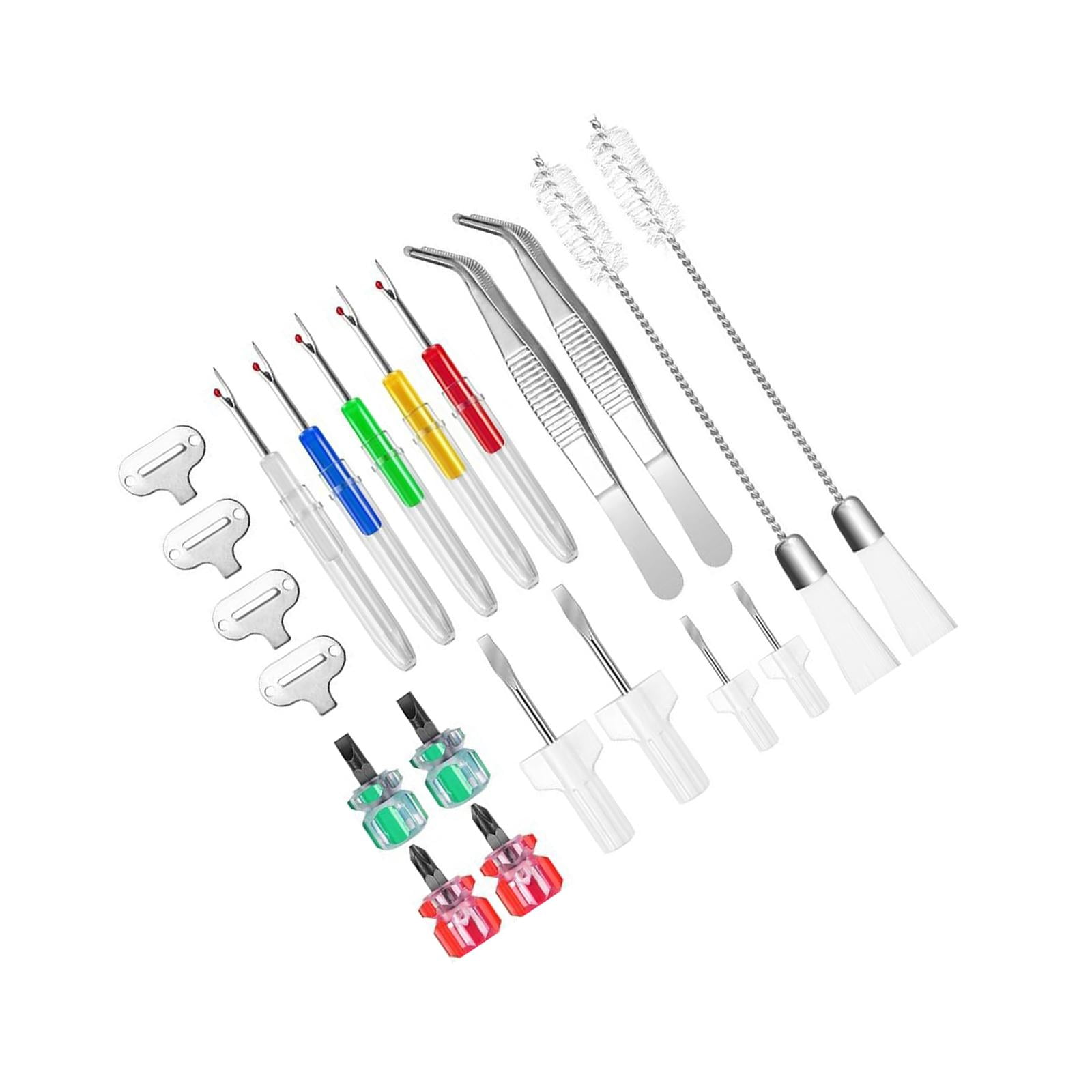 BLESIYA Sewing Machine Cleaning Kit Different Size Screwdrivers Serger Cleaner Tools