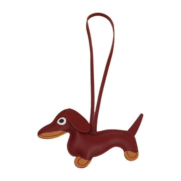Lindo dije para bolso con forma de perro salchicha: llavero multiusos, colgante para mochila y bolso, regalo perfecto para amigos y familiares.