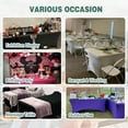 thumbnail image 3 of FOLINS&HOME Green 6FT Fitted Spandex Tablecloth, Waterproof Wrinkle Free Washable Elastic Table Cover for 6 Foot Rectangle Folding Tables, Stretch Rectangular Table Cloth for Wedding, Banquet, Party, 3 of 9