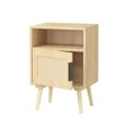 thumbnail image 3 of 22.83 in. High Oak - Cane - Decorated Drawer - Bedroom End Table - Add Charming Touch, 3 of 5