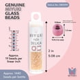 thumbnail image 3 of Miyuki Delica Seed Beads – Size 11/0 (1.6 mm), DB0099, Transparent Light Topaz Luster, 7.2 g, Approx. 1440 Beads, 3 of 7