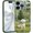A Colorful Flower, variant on Cute Simple Drawings Pattern Silicone Case for iPhone 16 Plus Women Girls Aesthetic Design Ultra Thin White Liquid Silicone Phone Case All-Round Protection Cover with Microfiber Lining