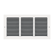 16" x 8" TruAire White Steel Wall Return Air Grille