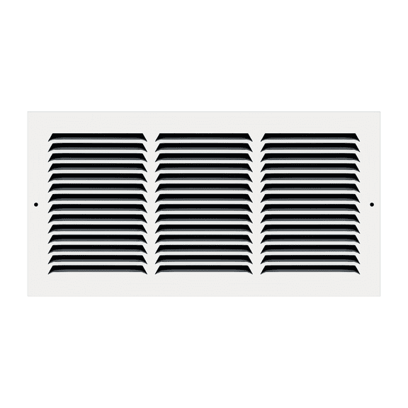 16" x 8" TruAire White Steel Wall Return Air Grille