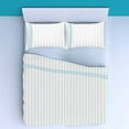 thumbnail image 2 of 400TC Triple Embroidery Sateen Stripe Cotton Sheet Set, 2 of 3