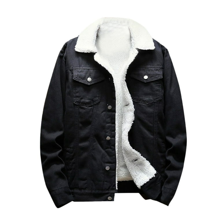 Black jean jacket walmart cheap