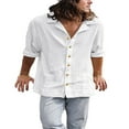 thumbnail image 2 of Casual Button down Tops with Pockets for Men‘s Long Sleeve Shirts, 2 of 9