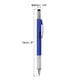 thumbnail image 2 of 4 piezas 6 en 1 herramienta multifuncional bolígrafo regalos para hombres con bolígrafo, regla, destornillador, stylus, azul oscuro, 2 of 5