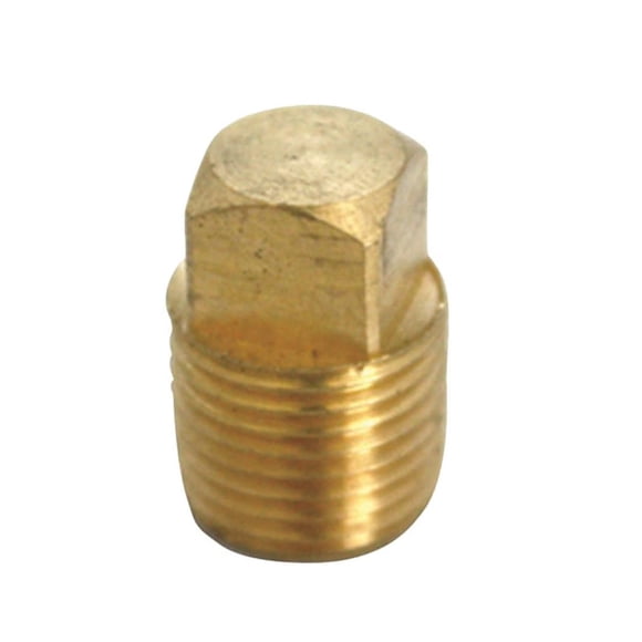 Homeplus+ Tapón Ciego Cuadrado MPT de Latón 1/2"
