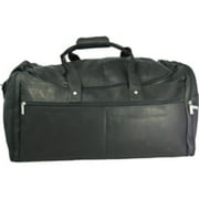 David King Leather Bags Extra Large Deluxe Duffel Bag w U-Shaped Top Opening