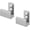 Bg01-stainless Steel(2 Pcs), variant on Matte Black Floor Guide Wall Mount Sliding Barn Door Hardware Up to 1-3/8"W 1-1/4"H Set of 2