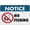 Warning Sign 3, variant on Notice No Fishing Sign 8"x12", Aluminum Tin Warning Signs for Home Outdoor Garden, Weatherproof Policy Sign for Lake