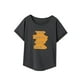 thumbnail image 3 of Camiseta para mujer con cuello redondo, camiseta básica simple para caminar, uso diario, viajes S, 3 of 7