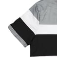 thumbnail image 5 of Two Piece Shorts Set for Women Plus Size Summer Stripe Airport Travel Outfits Casual Top and Shorts Sets Matching Clothing Vacation Outfits, 5 of 6