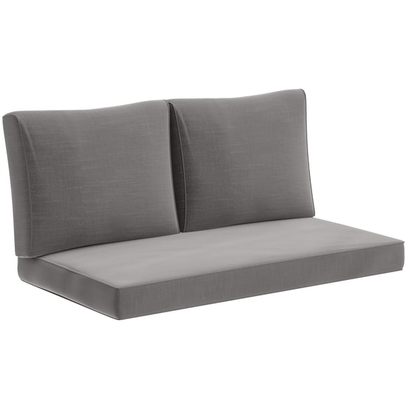 Outsunny 2 Seater Outdoor Seat Cushions Patio Furniture Cushions Light Grey